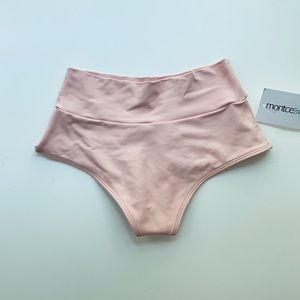 Montce High Rise Bikini Bottom in Pastel